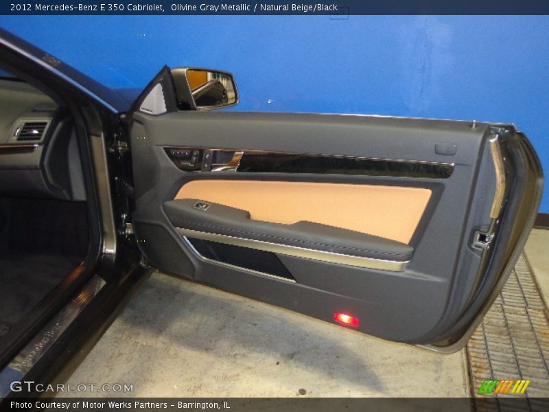 Olivine Gray Metallic / Natural Beige/Black 2012 Mercedes-Benz E 350 Cabriolet