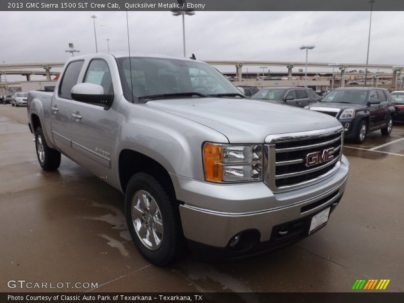 Quicksilver Metallic / Ebony 2013 GMC Sierra 1500 SLT Crew Cab