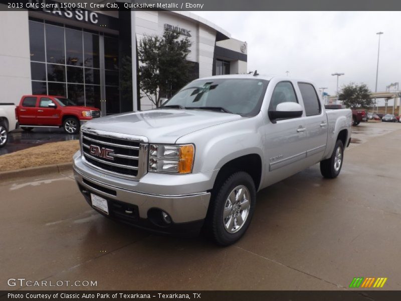 Quicksilver Metallic / Ebony 2013 GMC Sierra 1500 SLT Crew Cab