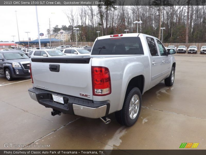 Quicksilver Metallic / Ebony 2013 GMC Sierra 1500 SLT Crew Cab