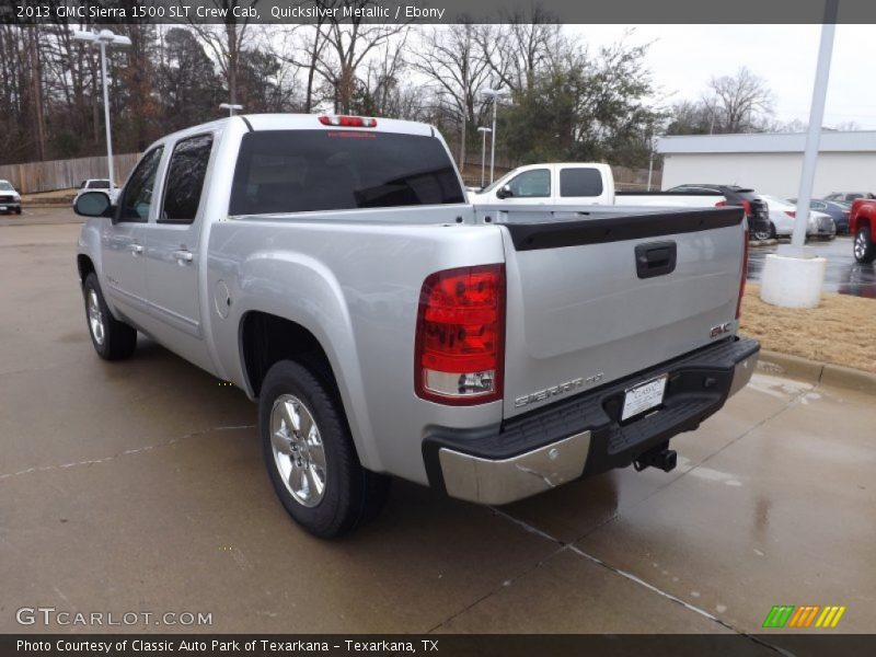 Quicksilver Metallic / Ebony 2013 GMC Sierra 1500 SLT Crew Cab
