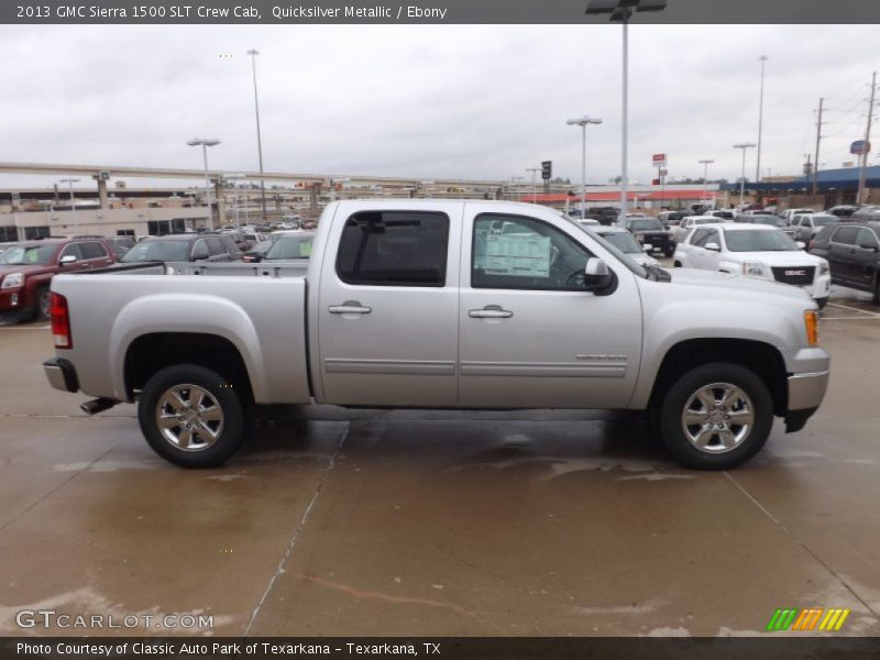 Quicksilver Metallic / Ebony 2013 GMC Sierra 1500 SLT Crew Cab