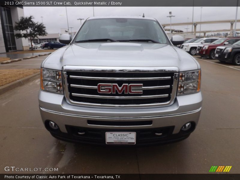 Quicksilver Metallic / Ebony 2013 GMC Sierra 1500 SLT Crew Cab