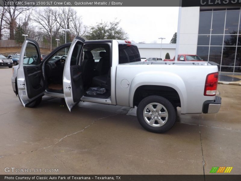 Quicksilver Metallic / Ebony 2013 GMC Sierra 1500 SLT Crew Cab