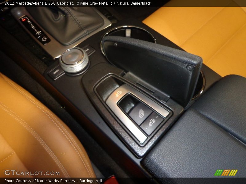 Olivine Gray Metallic / Natural Beige/Black 2012 Mercedes-Benz E 350 Cabriolet