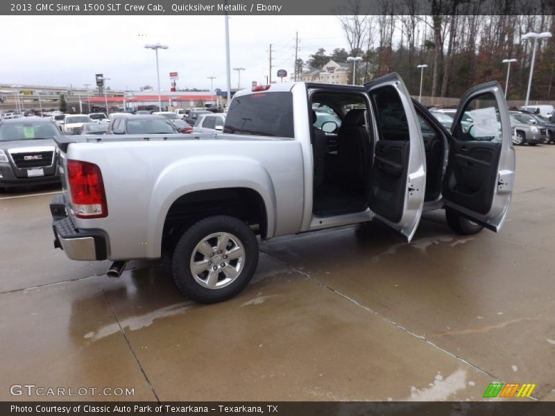 Quicksilver Metallic / Ebony 2013 GMC Sierra 1500 SLT Crew Cab