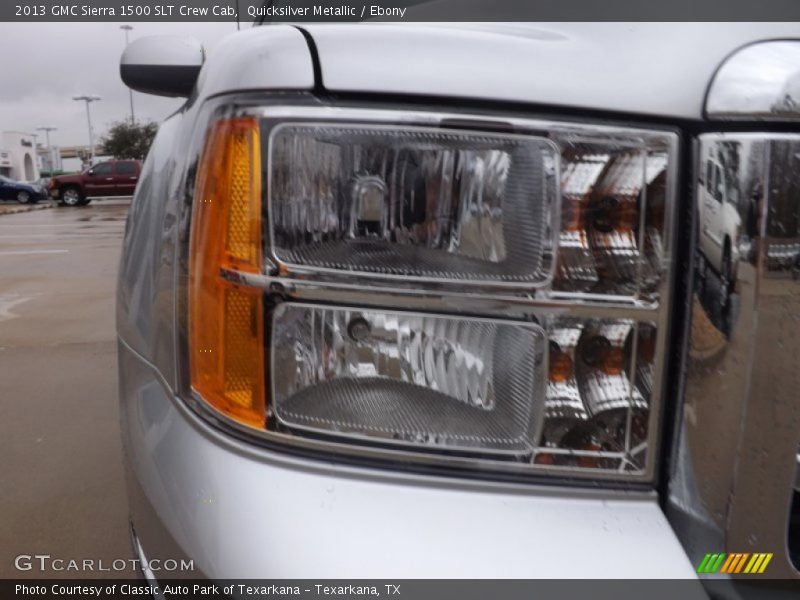 Quicksilver Metallic / Ebony 2013 GMC Sierra 1500 SLT Crew Cab