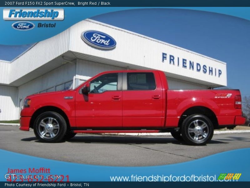 Bright Red / Black 2007 Ford F150 FX2 Sport SuperCrew