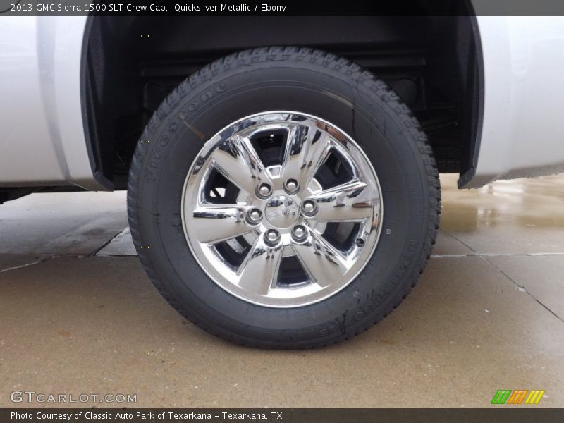 Quicksilver Metallic / Ebony 2013 GMC Sierra 1500 SLT Crew Cab