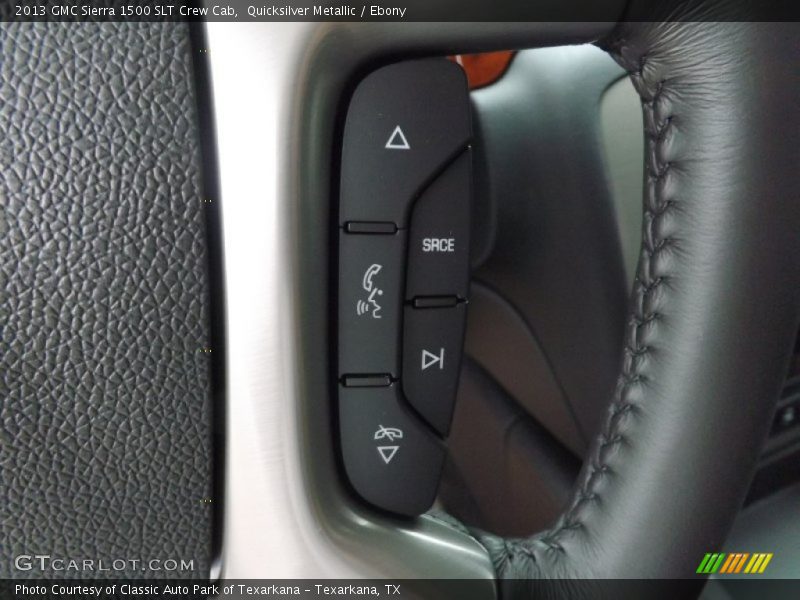 Quicksilver Metallic / Ebony 2013 GMC Sierra 1500 SLT Crew Cab