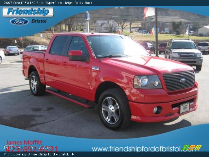 Bright Red / Black 2007 Ford F150 FX2 Sport SuperCrew