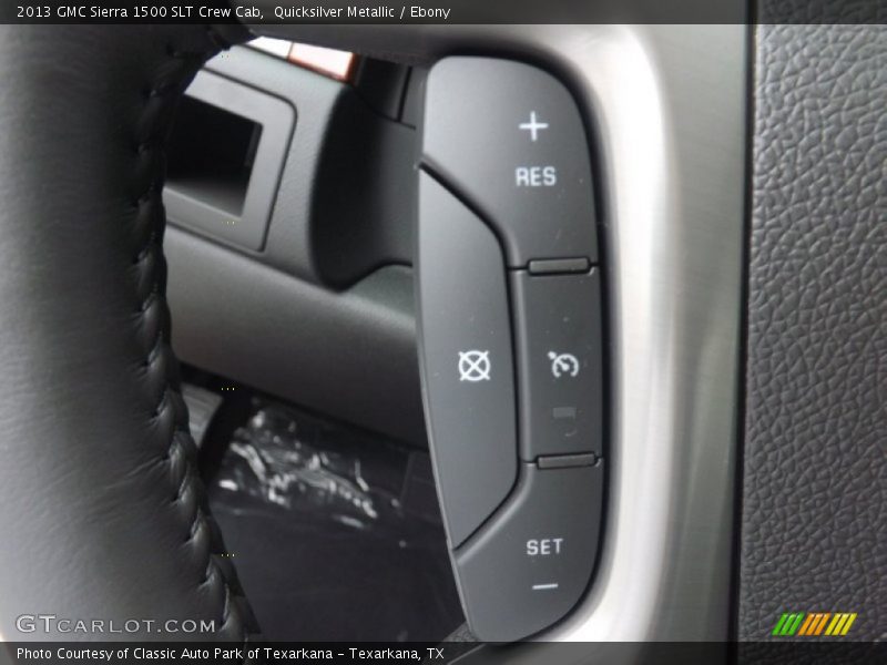Quicksilver Metallic / Ebony 2013 GMC Sierra 1500 SLT Crew Cab