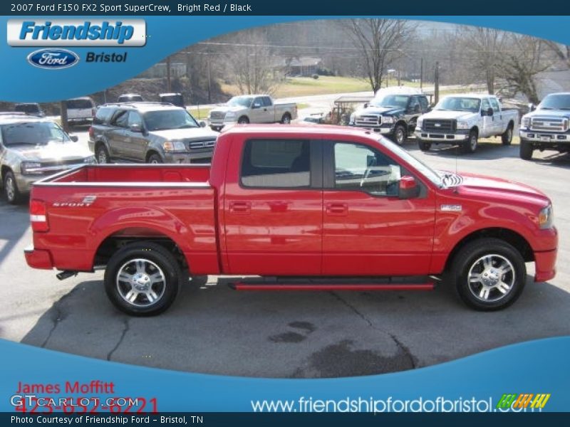 Bright Red / Black 2007 Ford F150 FX2 Sport SuperCrew