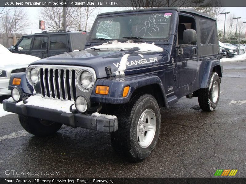 Midnight Blue Pearl / Khaki 2006 Jeep Wrangler Unlimited 4x4