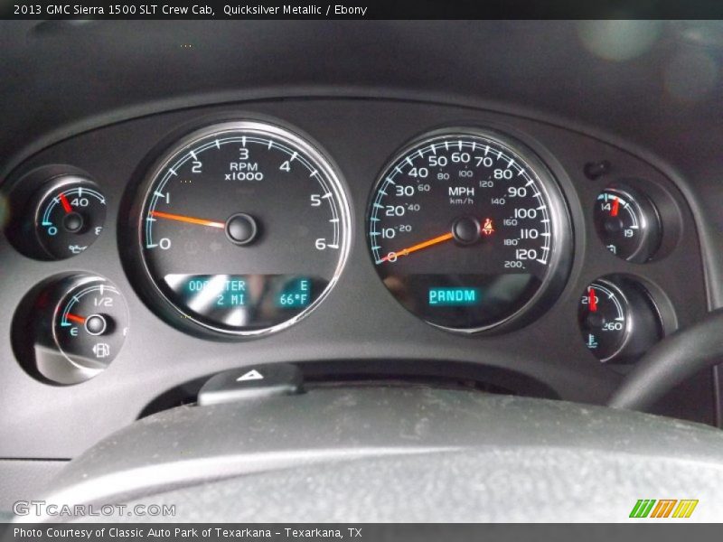 Quicksilver Metallic / Ebony 2013 GMC Sierra 1500 SLT Crew Cab