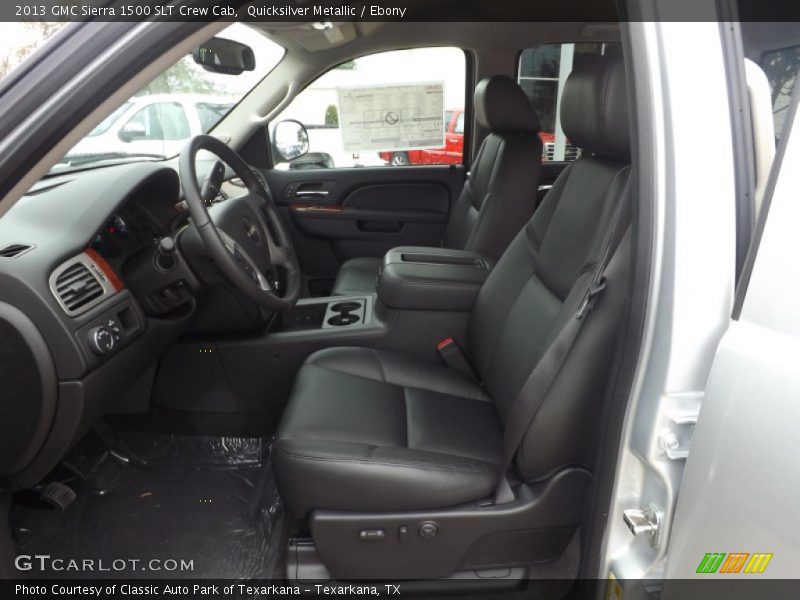 Quicksilver Metallic / Ebony 2013 GMC Sierra 1500 SLT Crew Cab
