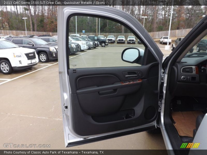 Quicksilver Metallic / Ebony 2013 GMC Sierra 1500 SLT Crew Cab
