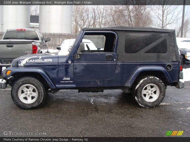 Midnight Blue Pearl / Khaki 2006 Jeep Wrangler Unlimited 4x4