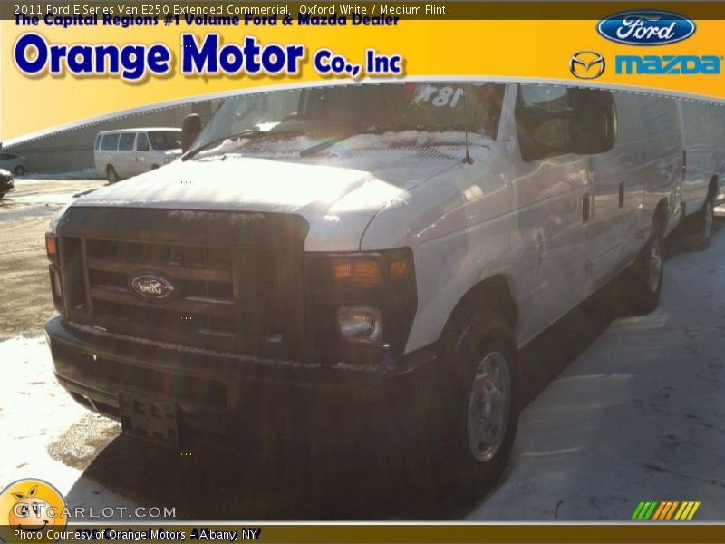 Oxford White / Medium Flint 2011 Ford E Series Van E250 Extended Commercial