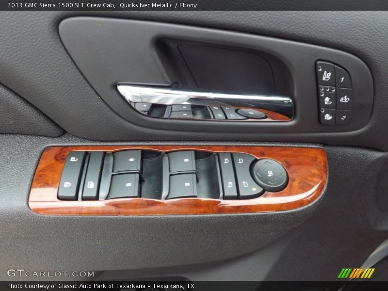 Quicksilver Metallic / Ebony 2013 GMC Sierra 1500 SLT Crew Cab