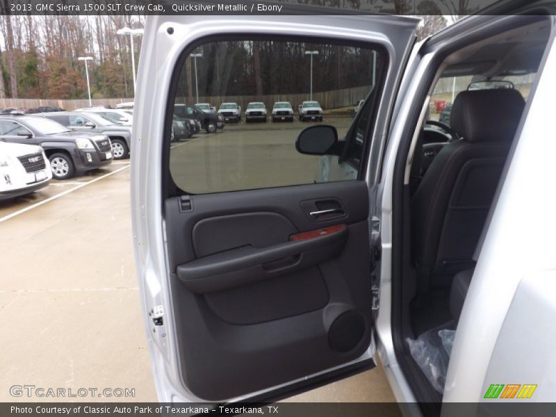 Quicksilver Metallic / Ebony 2013 GMC Sierra 1500 SLT Crew Cab