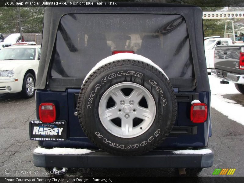 Midnight Blue Pearl / Khaki 2006 Jeep Wrangler Unlimited 4x4