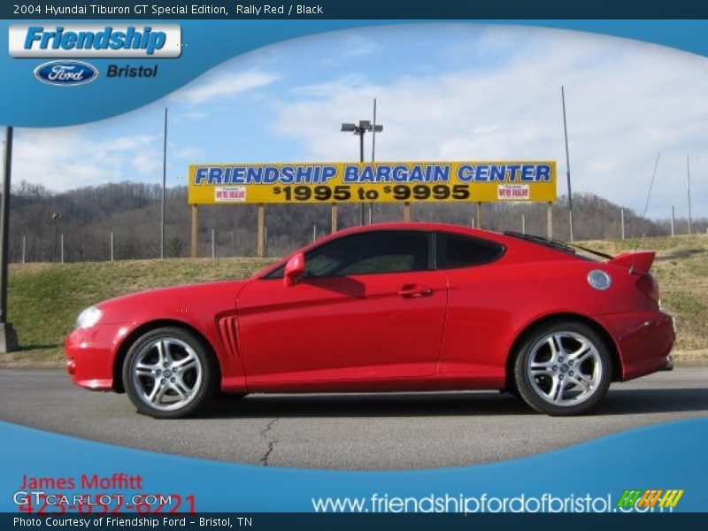 Rally Red / Black 2004 Hyundai Tiburon GT Special Edition