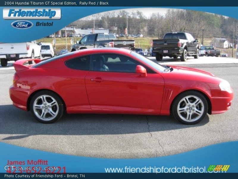 Rally Red / Black 2004 Hyundai Tiburon GT Special Edition