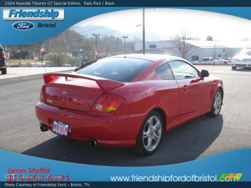 Rally Red / Black 2004 Hyundai Tiburon GT Special Edition