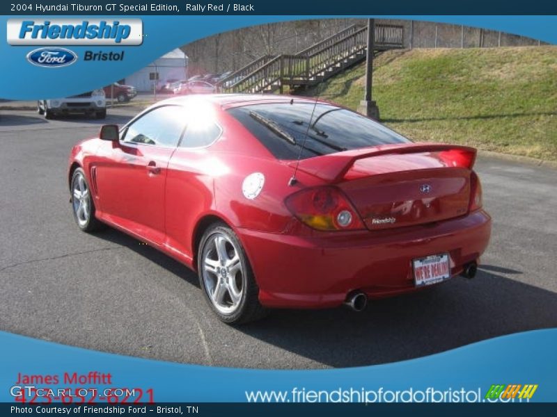 Rally Red / Black 2004 Hyundai Tiburon GT Special Edition