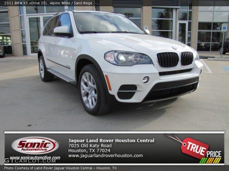 Alpine White / Sand Beige 2011 BMW X5 xDrive 35i