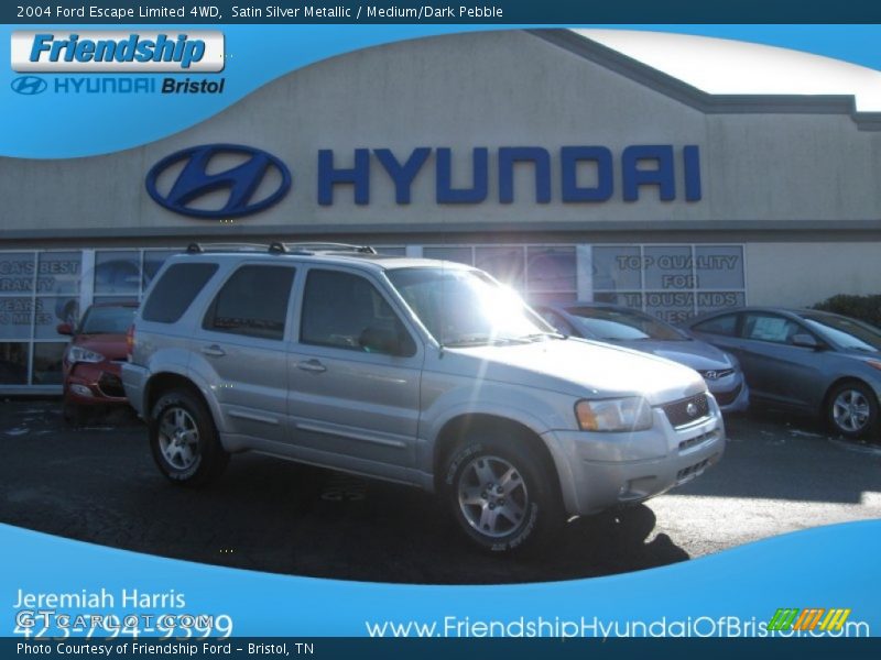 Satin Silver Metallic / Medium/Dark Pebble 2004 Ford Escape Limited 4WD