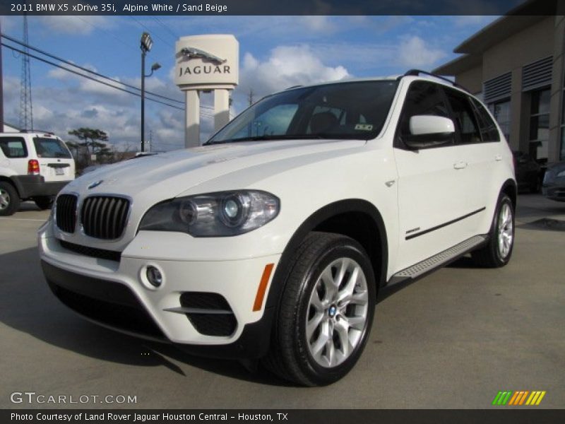 Alpine White / Sand Beige 2011 BMW X5 xDrive 35i