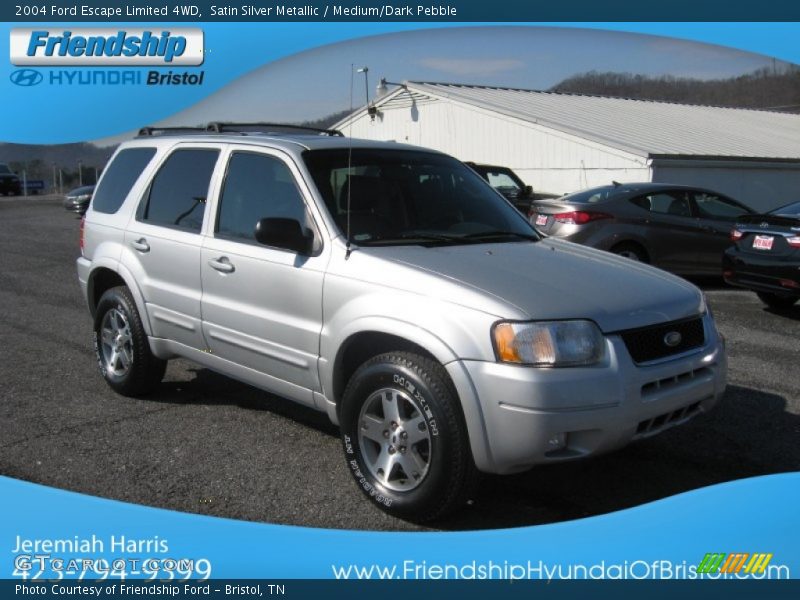 Satin Silver Metallic / Medium/Dark Pebble 2004 Ford Escape Limited 4WD