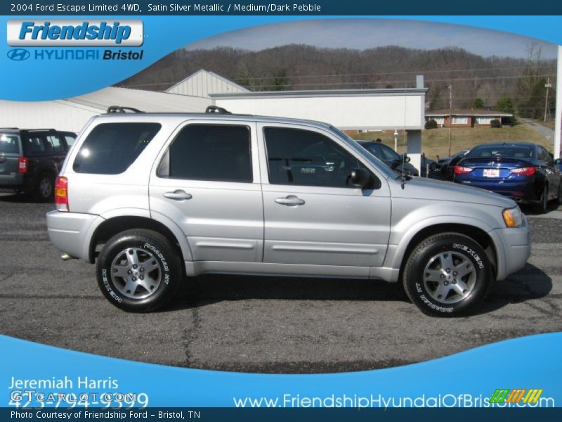 Satin Silver Metallic / Medium/Dark Pebble 2004 Ford Escape Limited 4WD