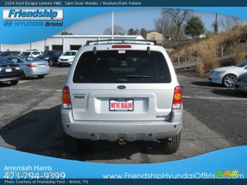 Satin Silver Metallic / Medium/Dark Pebble 2004 Ford Escape Limited 4WD