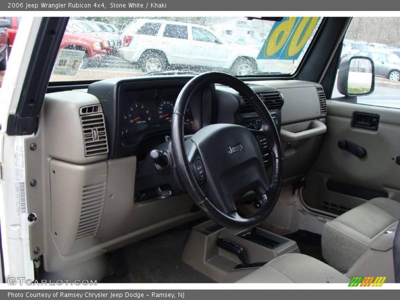 Stone White / Khaki 2006 Jeep Wrangler Rubicon 4x4