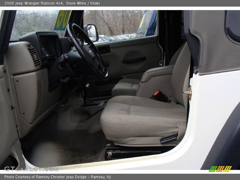 Stone White / Khaki 2006 Jeep Wrangler Rubicon 4x4