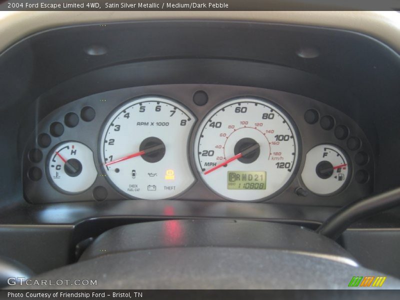 Satin Silver Metallic / Medium/Dark Pebble 2004 Ford Escape Limited 4WD