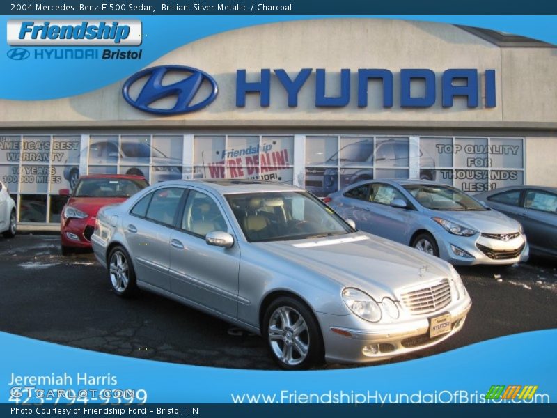 Brilliant Silver Metallic / Charcoal 2004 Mercedes-Benz E 500 Sedan