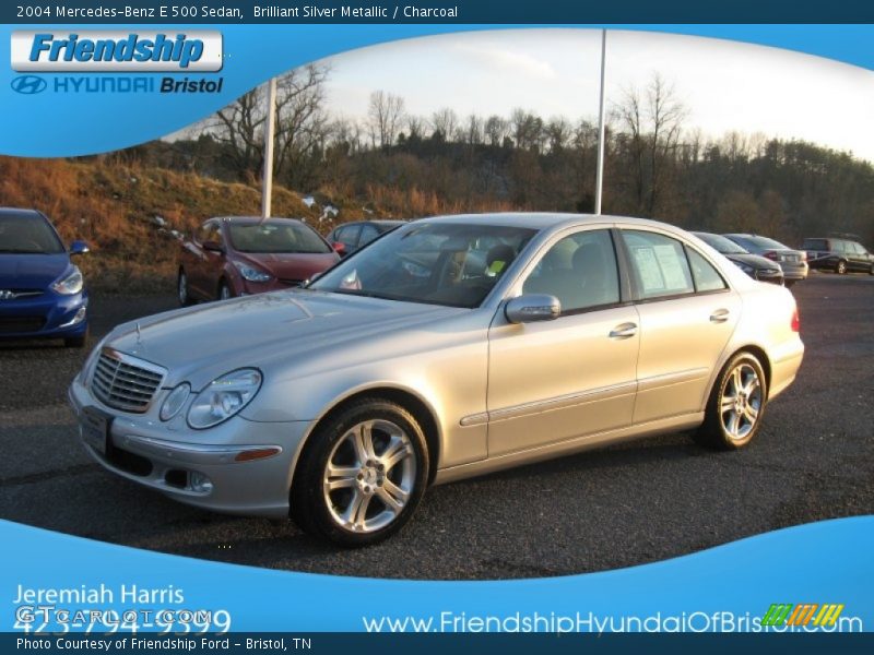Brilliant Silver Metallic / Charcoal 2004 Mercedes-Benz E 500 Sedan