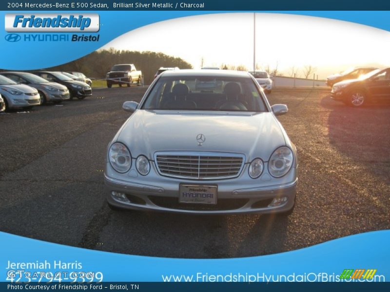 Brilliant Silver Metallic / Charcoal 2004 Mercedes-Benz E 500 Sedan