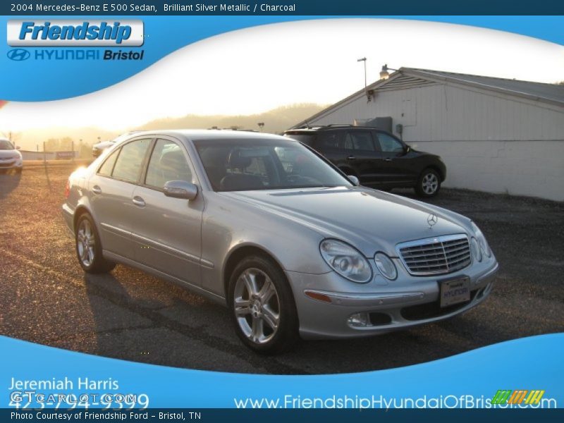Brilliant Silver Metallic / Charcoal 2004 Mercedes-Benz E 500 Sedan