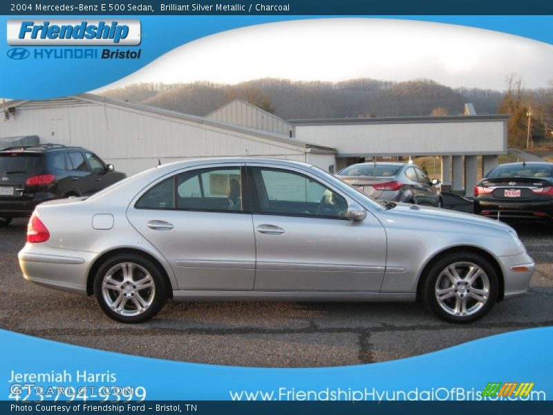 Brilliant Silver Metallic / Charcoal 2004 Mercedes-Benz E 500 Sedan