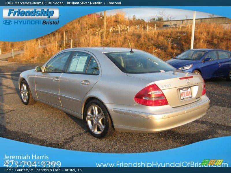 Brilliant Silver Metallic / Charcoal 2004 Mercedes-Benz E 500 Sedan