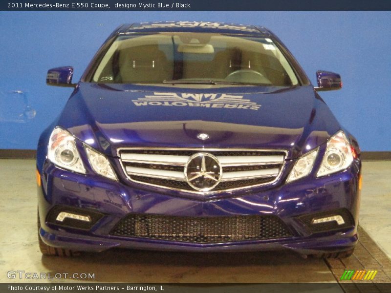 designo Mystic Blue / Black 2011 Mercedes-Benz E 550 Coupe