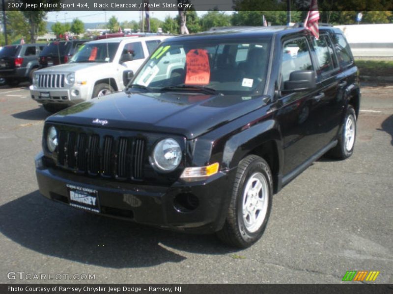 Black Clearcoat / Pastel Slate Gray 2007 Jeep Patriot Sport 4x4