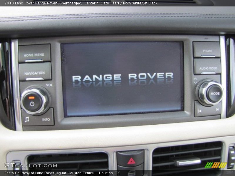 Santorini Black Pearl / Ivory White/Jet Black 2010 Land Rover Range Rover Supercharged