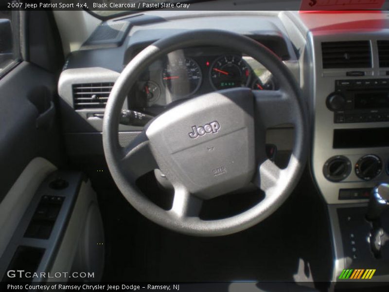 Black Clearcoat / Pastel Slate Gray 2007 Jeep Patriot Sport 4x4