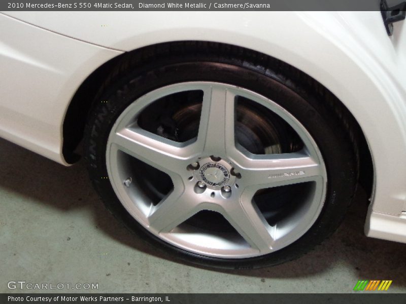 Diamond White Metallic / Cashmere/Savanna 2010 Mercedes-Benz S 550 4Matic Sedan